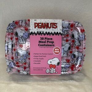 Peanuts Snoopy Heart Design Containers